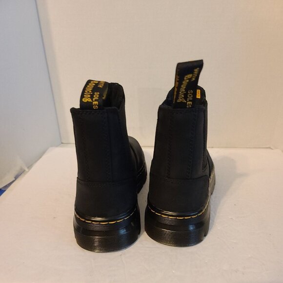 Dr Martens Boots Mens 7 Soft Air Wair Pull On Leather Slip Oil Resistant NEW - Picture 3 of 6